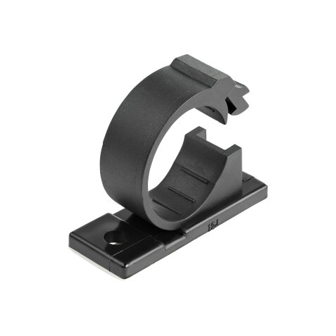 StarTech.com 100 Pinces Attache Câbles Adhésives Noir, Organiseur Câbles Réseau/Ethernet/Bureau/Ordinateur, Range Câbles Bureau Autocollant, Pince Nylon Autocollante Ignifugée UL/94V-2