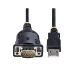 StarTech.com Adaptateur USB vers Série de 1m - Convertisseur DB9 Mâle vers USB - Adaptateur USB RS232, Prolific IC - Convertisseur RS232 vers USB pour PLC/Imprimante/Scanner/Switch - Windows/Mac