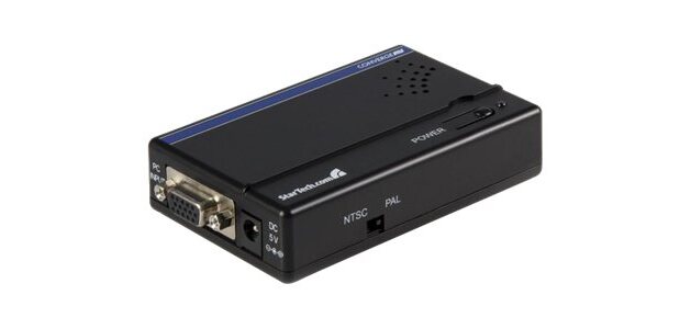 StarTech.com Convertisseur haute résolution VGA vers Composite ou S-Video.