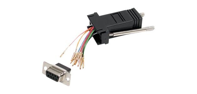 StarTech.com Adaptateur modulaire DB9 vers RJ45 - F/F - Noir
