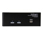 StarTech.com Commutateur KVM USB et double DVI à 2 ports avec audio et hub USB 2.0