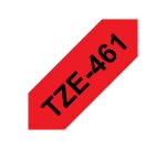 Brother TZE-461 ruban d'étiquette Noir sur rouge