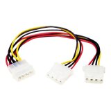 StarTech.com Câble Répartiteur en Y Molex - 1x LP4 Mâle 2x LP4 Femelle - 23 cm