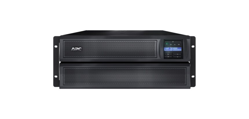 APC Smart-UPS X SMX2200HV - 2200VA, 8x C13 + 2x C19 sortie, USB, runtime extensible, profondeur limitée