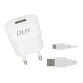 DLH CHARGEUR SECTEUR USB 5W AVEC CABLE MICRO USB