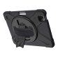 DLH COQUE RENFORCEE AVEC EMPLACEMENT STYLET, BANDOULIERE, POIGNEE ROTATIVE ET PIED SUPPORT POUR APPLE IPAD PRO 12.9" 5eme génération (2021)