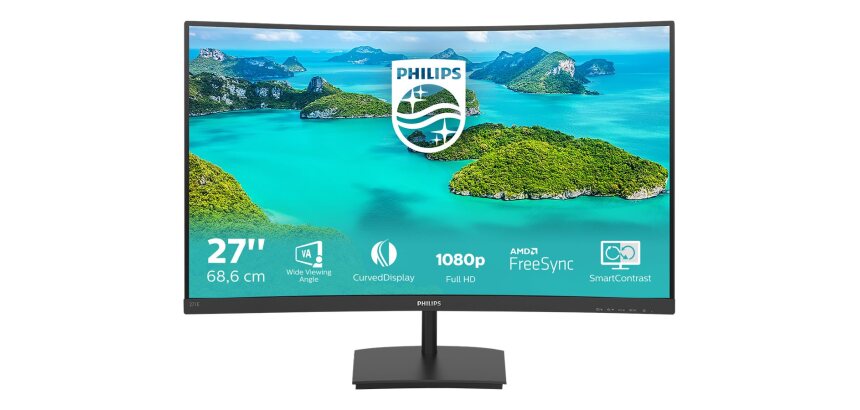 Philips E Line 271E1SCA/00 écran plat de PC 68,6 cm (27") 1920 x 1080 pixels Full HD LCD Noir