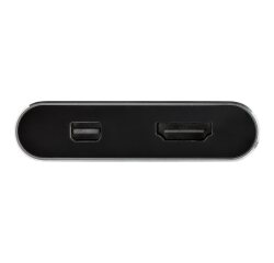 StarTech.com Adaptateur multiport USB-C vers mini DisplayPort ou HDMI - 4K 60 Hz - Convertisseur 2-en-1