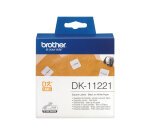 Brother DK-11221 - Rouleau d'étiquettes original – Noir sur blanc, 23 x 23 mm
