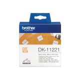 Brother DK-11221 - Rouleau d'étiquettes original – Noir sur blanc, 23 x 23 mm