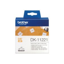 DK-11221 Etiquettes carrées, 23 x 23 mm