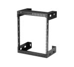 StarTech.com Rack Réseau Mural 12U à 2 Montants, Rack Serveur 19" à Cadre Ouvert, Profondeur 12", Rack de Données Mural pour IT/AV/Panneau de Patch/Equipement IT - Écrou et Vis de Cage Inclus
