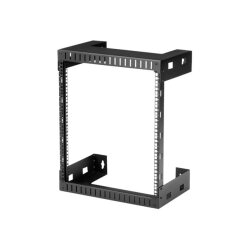 StarTech.com Rack Réseau Mural 12U à 2 Montants, Rack Serveur 19" à Cadre Ouvert, Profondeur 12", Rack de Données Mural pour IT/AV/Panneau de Patch/Equipement IT - Écrou et Vis de Cage Inclus