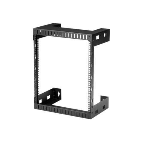StarTech.com Rack Réseau Mural 12U à 2 Montants, Rack Serveur 19" à Cadre Ouvert, Profondeur 12", Rack de Données Mural pour IT/AV/Panneau de Patch/Equipement IT - Écrou et Vis de Cage Inclus