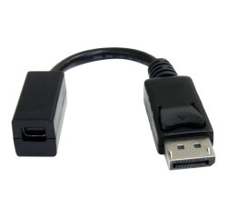 StarTech.com Câble DisplayPort vers Mini DisplayPort 15 cm - Vidéo UHD 4K x 2K - Câble Adaptateur DP Mâle vers Mini DisplayPort Femelle - Câble de Rallonge pour Ordinateur DP vers Moniteur mDP 1.2