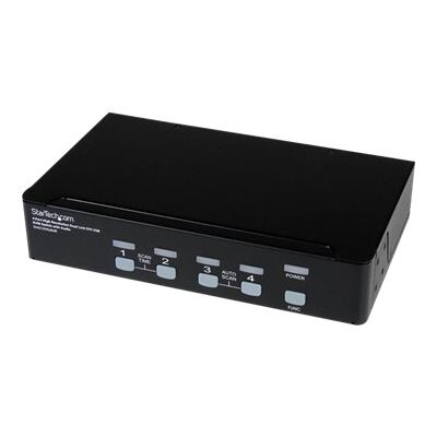 StarTech.com Commutateur KVM 4 Ports DVI USB, Montage en Rack et Audio - Switch KVM - 2560x1600