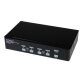StarTech.com Commutateur KVM 4 Ports DVI USB, Montage en Rack et Audio - Switch KVM - 2560x1600