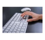 CHERRY DW 9100 SLIM clavier Souris incluse Universel RF sans fil + Bluetooth AZERTY Français Argent