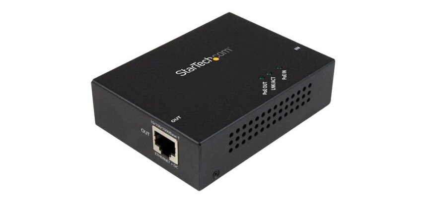 StarTech.com Répéteur Gigabit PoE+ à 1 port - Extendeur Power over Ethernet 802.3at et 802.3af - 100 m