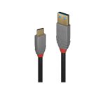 Lindy Câble USB 3.2 Type A vers C de 1m, 10Gbit/s, gamme Anthra