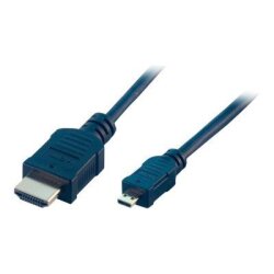 MCL MC386-1M câble HDMI HDMI Type A (Standard) HDMI Type D (Micro) Noir