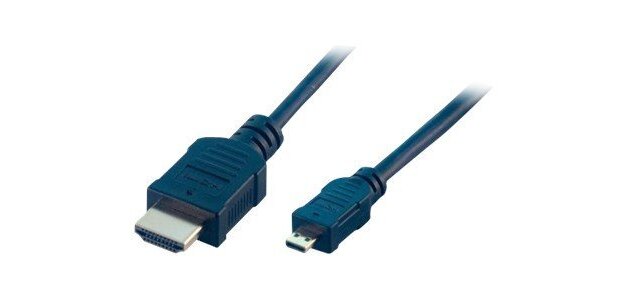 MCL MC386-2M câble HDMI HDMI Type A (Standard) HDMI Type D (Micro) Noir