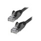 StarTech.com N6LPATCH1MBK câble de réseau Noir 1 m Cat6 U/UTP (UTP)