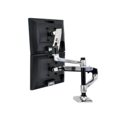 Ergotron LX Series Dual Stacking Arm 61 cm (24") Bureau Argent