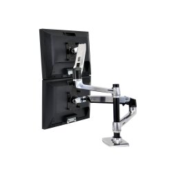 Ergotron LX Series Dual Stacking Arm support d'écran plat pour bureau 61 cm (24") Argent