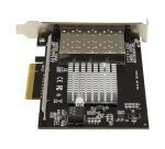 StarTech.com Carte Réseau 10G SFP+ à 4 Ports - Adaptateur Intel XL710 Open SFP+ - PCIe 10 Gigabit Ethernet Serveur NIC - Carte LAN à Fibre Optique 10GbE - Dell PowerEdge HPE ProLiant