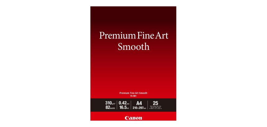 Canon Papier A4 beaux-arts lisse Premium FA-SM1 - 25 feuilles