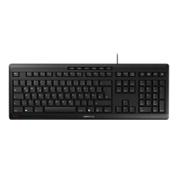 CHERRY STREAM clavier Bureau USB QWERTZ Allemand Noir