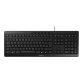 CHERRY STREAM clavier Bureau USB QWERTZ Allemand Noir