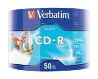 Verbatim 50x CD-R 700 Mo 52x 50 pièce(s)