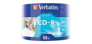 Verbatim 50x CD-R 700 Mo 52x 50 pièce(s)