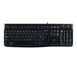 Logitech Keyboard K120 for Business clavier Bureau USB QWERTY US International Noir