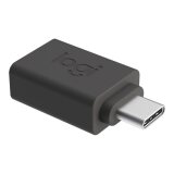 Logitech 956-000005 changeur de genre de câble USB C USB A Graphite
