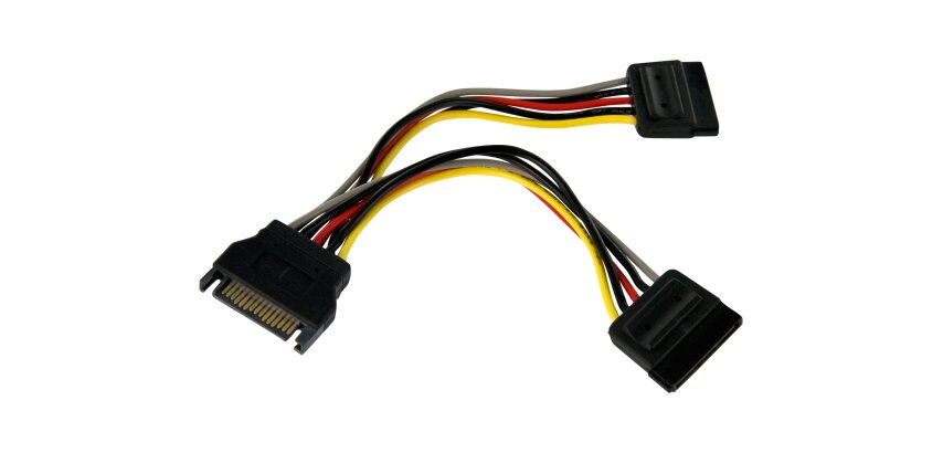 StarTech.com Adaptateur de câble répartiteur d'alimentation en Y SATA 15 cm - M/F