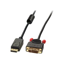 Lindy 41491 câble vidéo et adaptateur 2 m DisplayPort DVI-D Noir