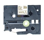 Brother TZE-R234 ruban d'étiquette Doré sur blanc