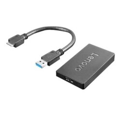 Lenovo 4X90J31021 adaptateur graphique USB 3840 x 2160 pixels Noir