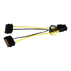 StarTech.com Câble adaptateur d'alimentation SATA vers carte vidéo PCI Express 8 broches de 15 cm