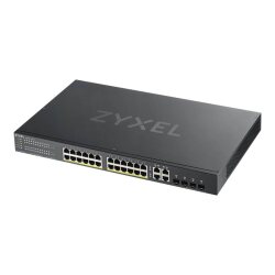 Zyxel GS1920-24HPV2 Géré Gigabit Ethernet (10/100/1000) Connexion Ethernet, supportant l'alimentation via ce port (PoE) Noir