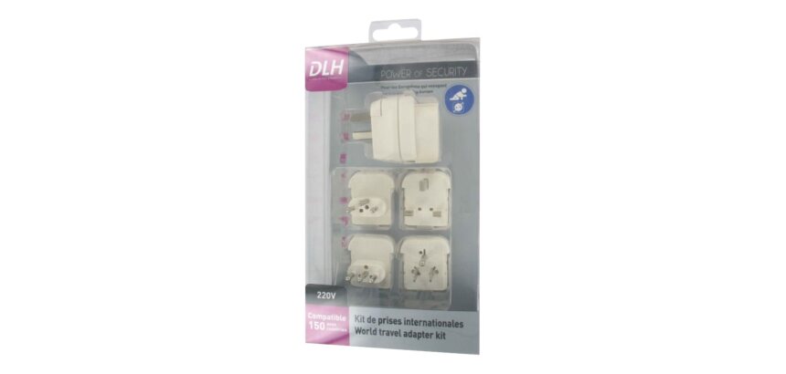 DLH DY-WU1307 adaptateur prise d'alimentation Universel Blanc