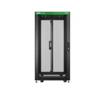APC Baie EasyRack 600mm/24U/1000mm avec toit, panneau latéral, roulettes, noir