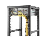StarTech.com Crochet à Anneau en D pour la Gestion des Câbles dans les Baies de Serveurs 1U Verticales (4?5 x 10cm); Organiseur de Câbles pour Montage en Rack Réseau; Gestionnaire de Câbles pour Armoires de 19" et 10"