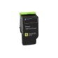 Lexmark - jaune - original - cartouche de toner - LCCP, LRP