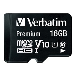 Verbatim - flash memory card - 16 GB - microSDHC