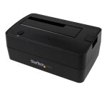 StarTech.com Station d'Accueil pour Disque Dur USB 3.1 à SATA à Baie Unique, Dock pour Disque Dur USB 3.1 (10 Gbps), Station d'Accueil pour HDD/SSD Externe 2.5/3.5" SATA III, Chargement par le Haut