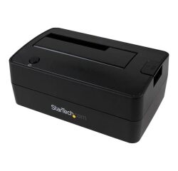 StarTech.com Station d'Accueil pour Disque Dur USB 3.1 à SATA à Baie Unique, Dock pour Disque Dur USB 3.1 (10 Gbps), Station d'Accueil pour HDD/SSD Externe 2.5/3.5" SATA III, Chargement par le Haut